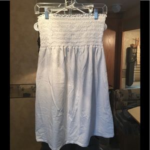 White tube top dress size possibly M